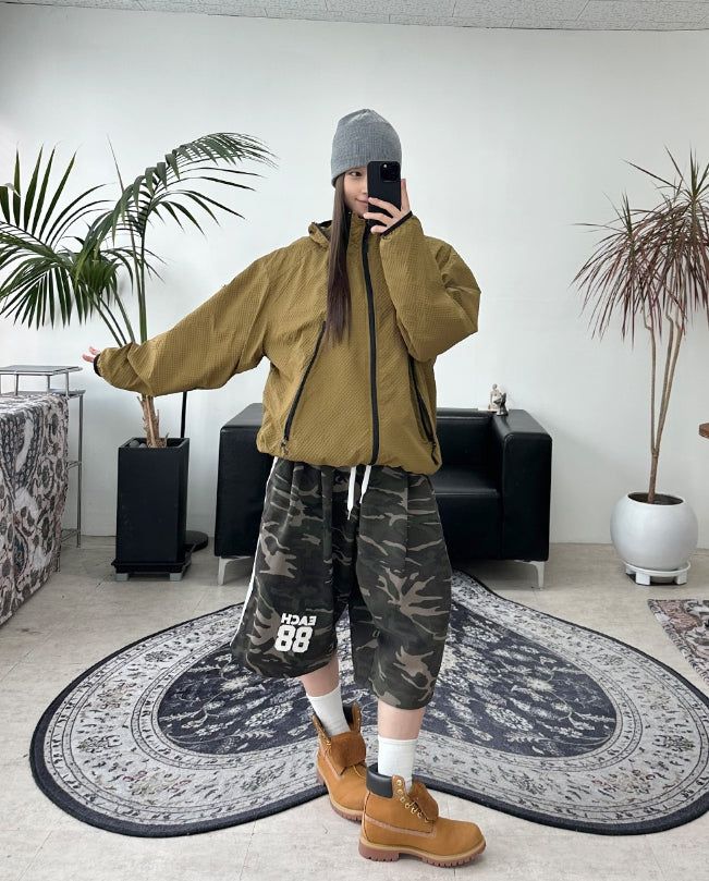 Raven Multi-Zipper Check Jacket