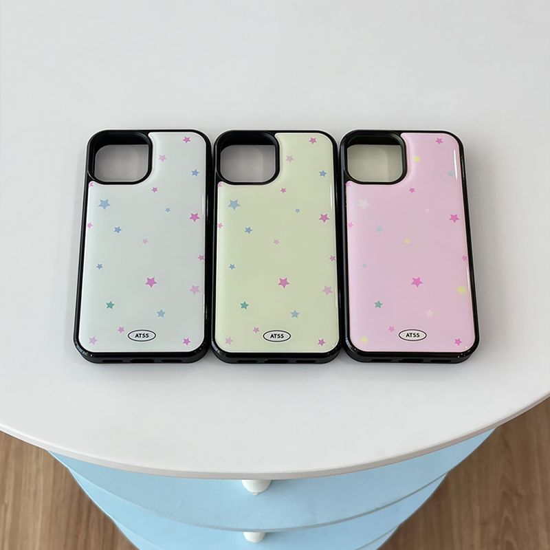 Pastel star epoxy bumper case(white)