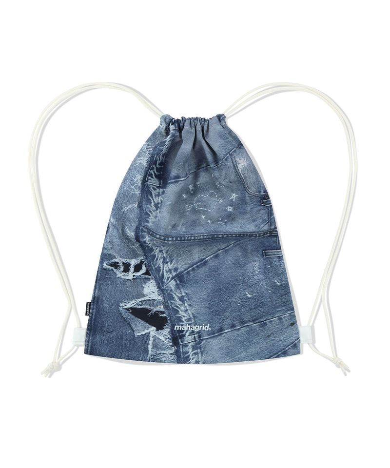 mahagrid(マハグリッド)の「DENIM PRINTED GYM SACK(Bags)」