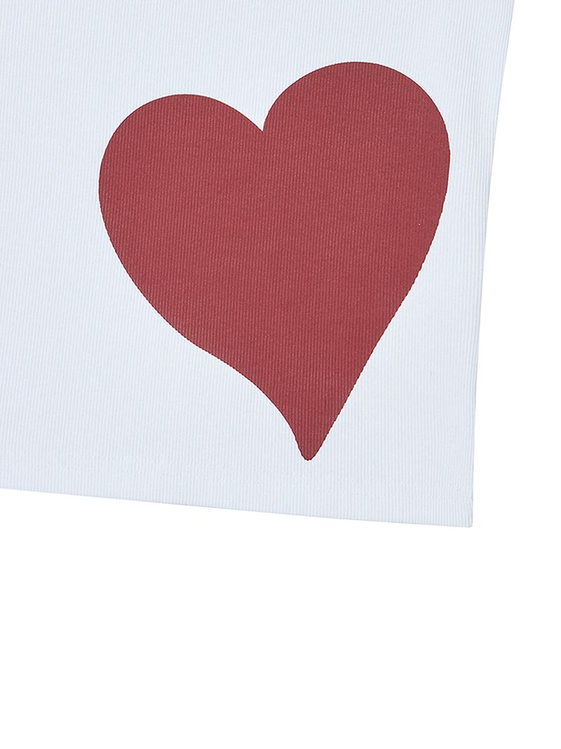 HEART SLEEVELESS WHITE