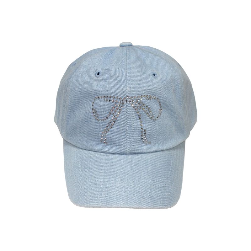 denim ribbon cap (light blue)