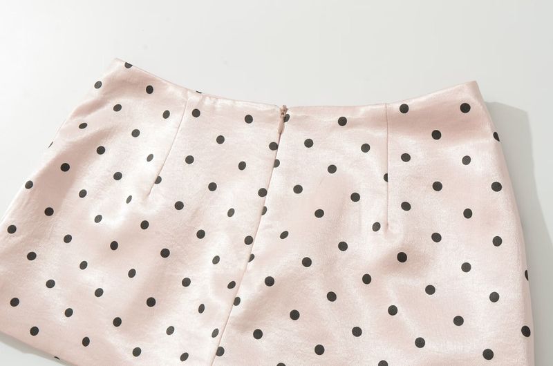 Cleo Satin Dot Micro Skirt