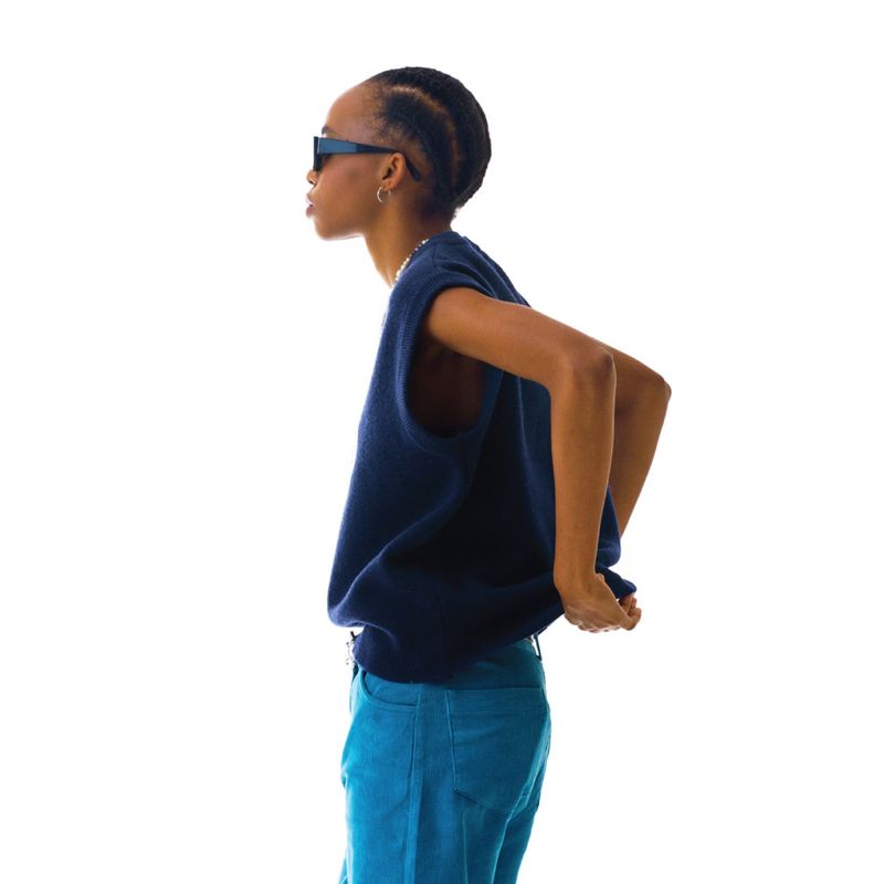 Jakart Vest Indigo Blue
