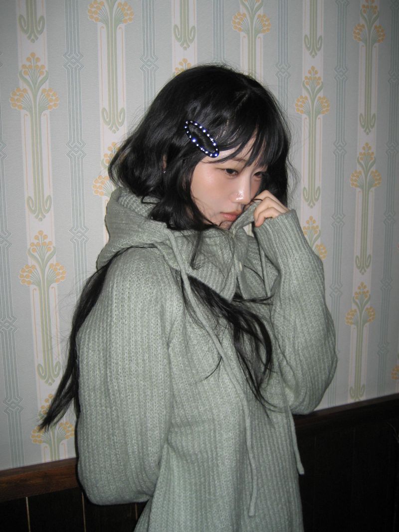 Dazzle cubic hair pin (Black)