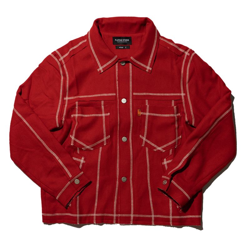 PLATEAU STUDIO（プラテウスタジオ）の「frayed raw edge wool jacket（Jackets/Outerwear）」