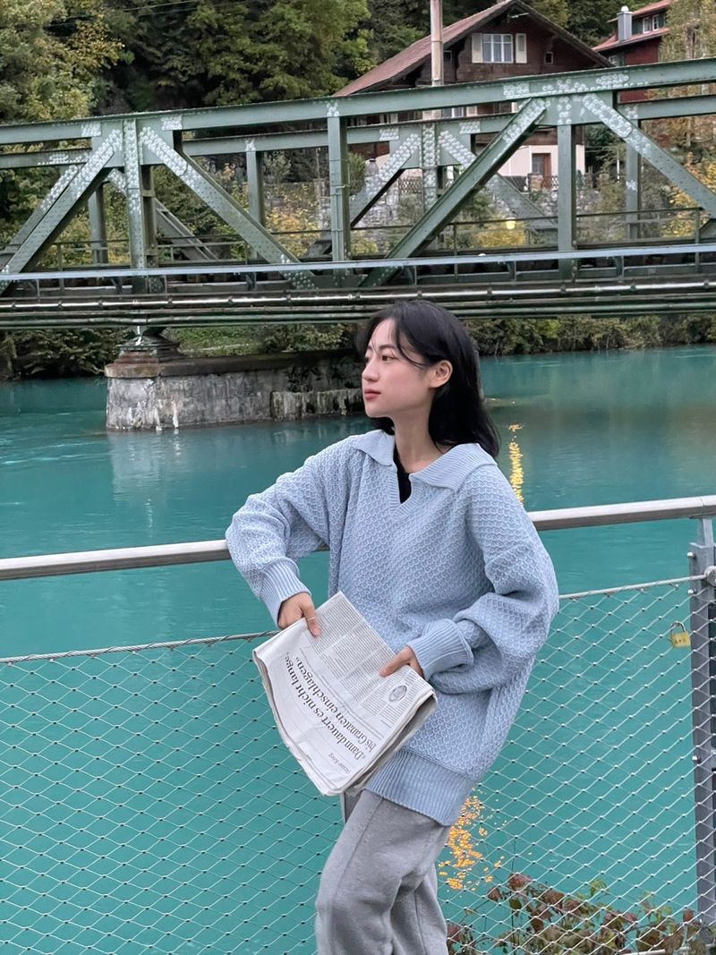 Arco iris（アルコイリス）の「Fish collar soft knit（Tops）」