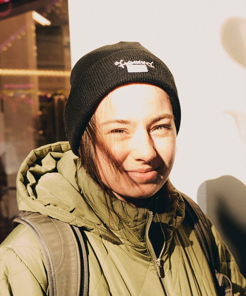 F****D SIGN BEANIE BASIC -BLACK-