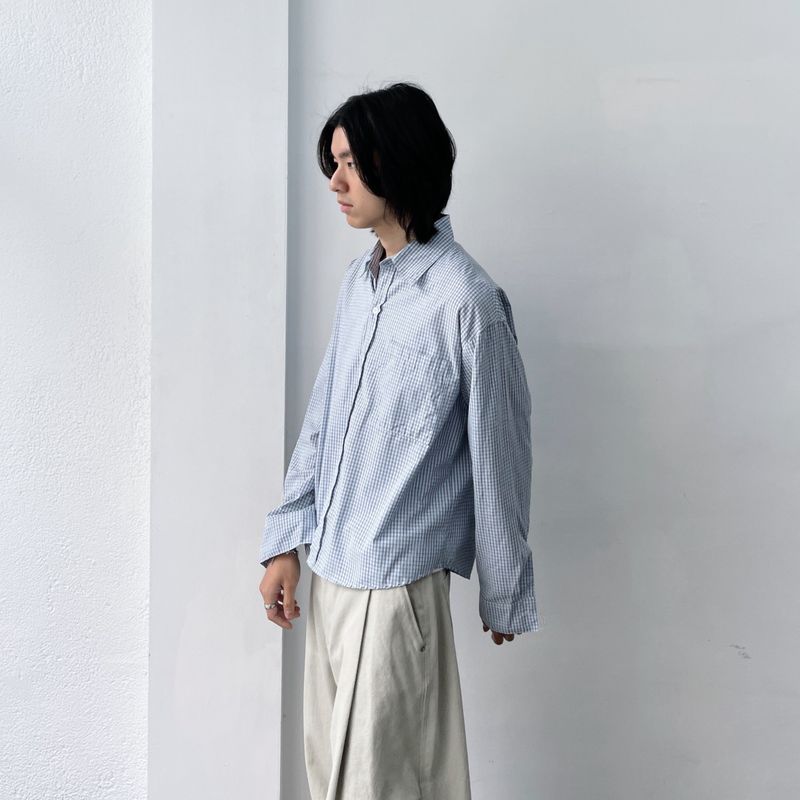 Cropped Check Shirt