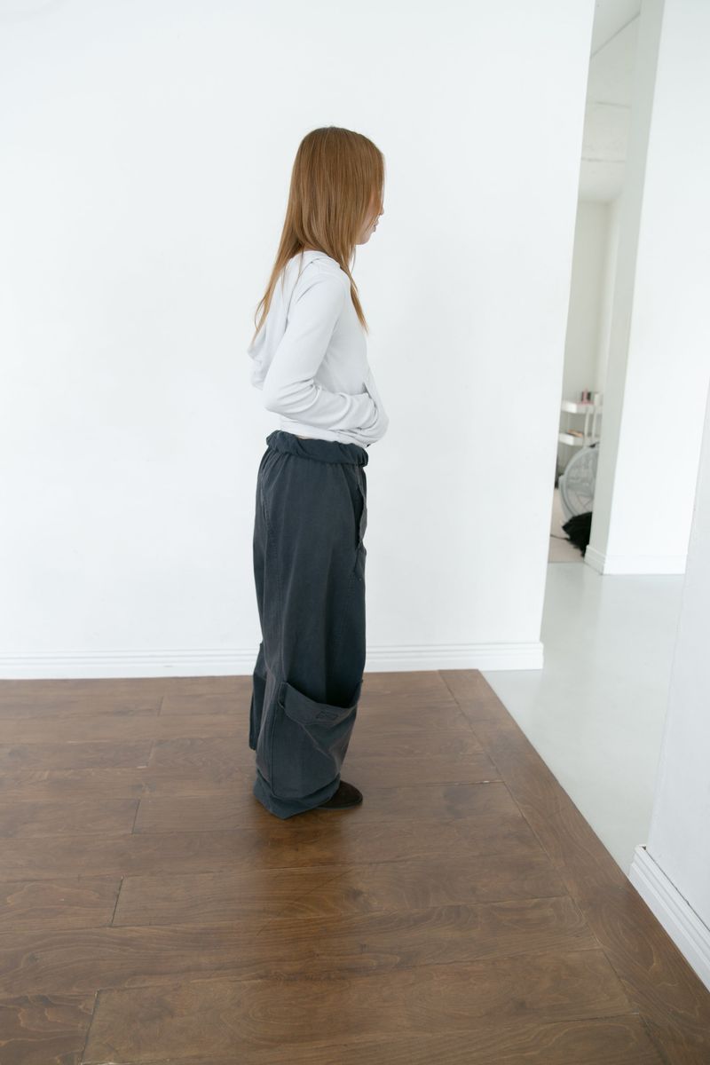 roll-down side pocket pants
