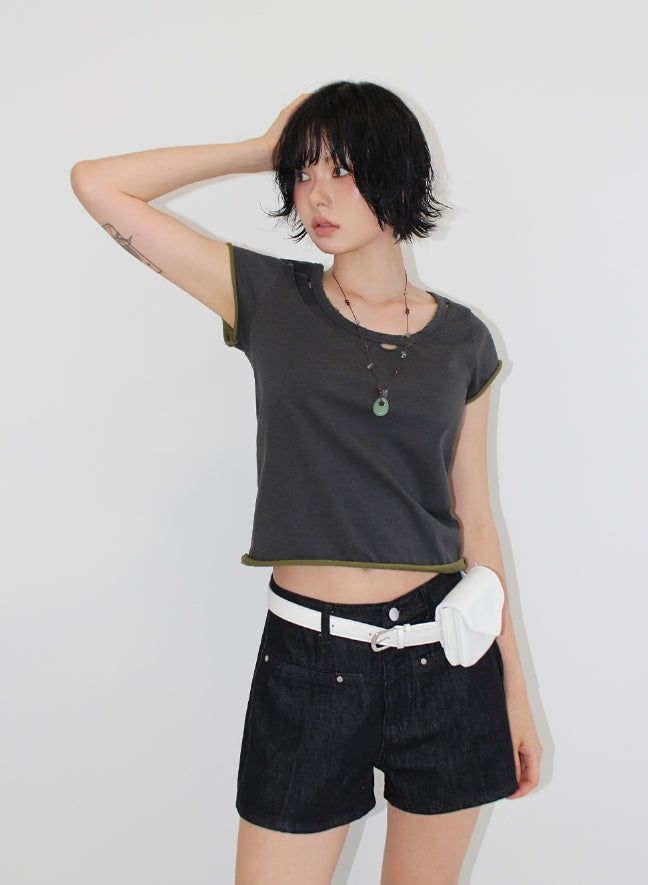 (2-WAY) LEATHER BELT BAG