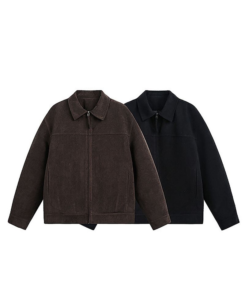 Luna suede padding jacket