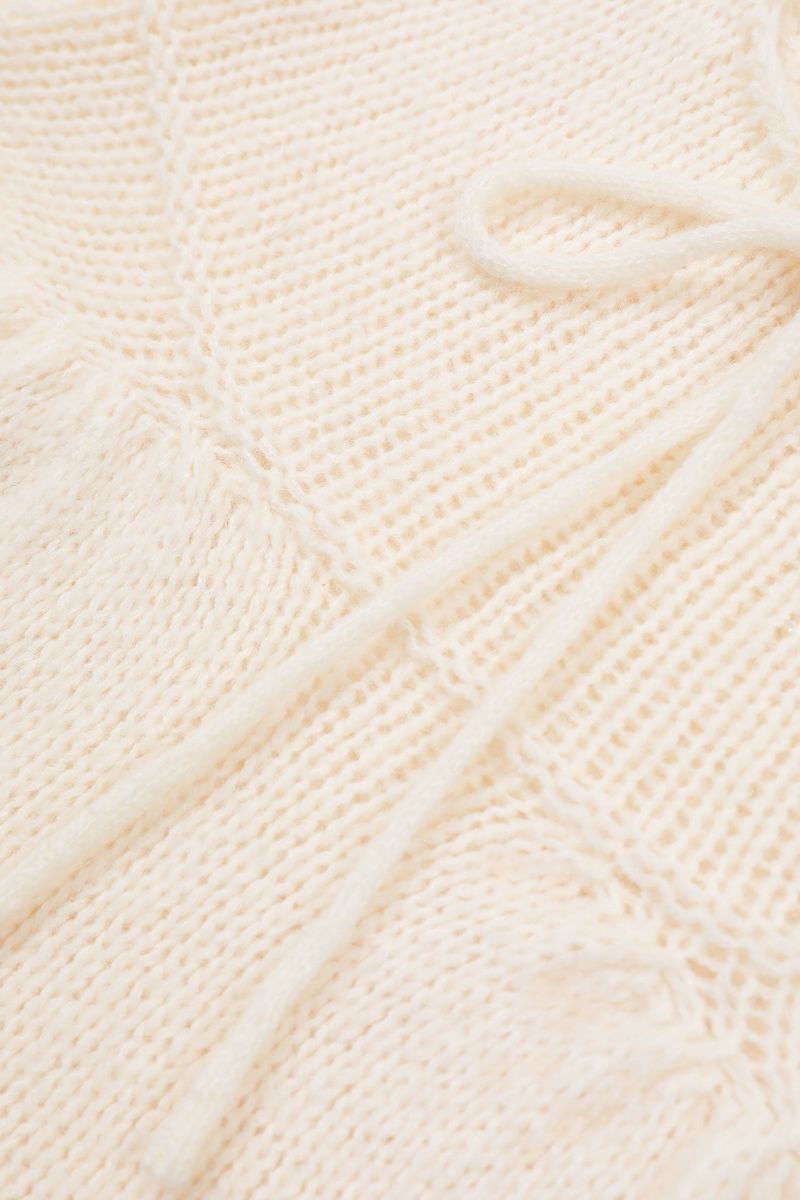 Ribbon Knit Bustier [Ivory]