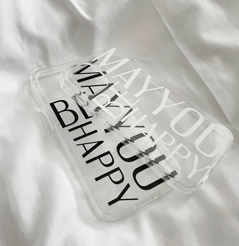 MAY YOU BE HAPPY case_black