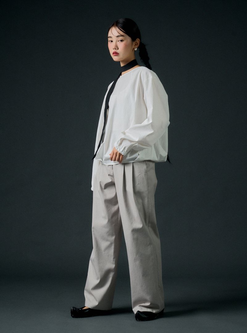 Ordinary wide pants (grey)