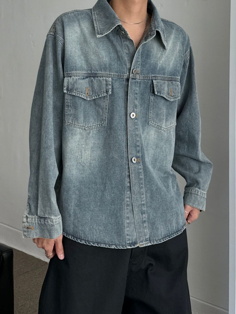 OW Washed Pocket Denim Shirt (2C)