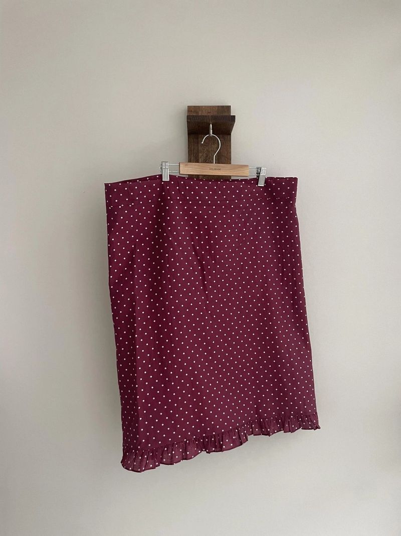 oso dot frill skirt