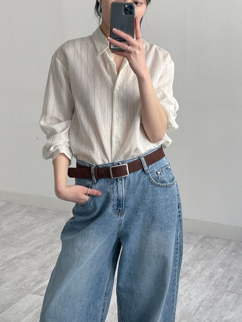 705 All-Brush Wide Denim Pants