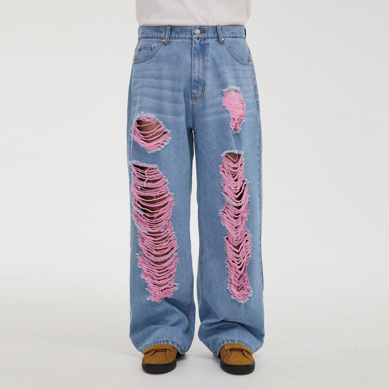 WaiKei（ワイケイ）の「Color destroyed denim pants（Pants）」