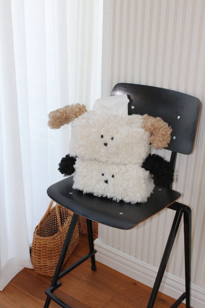 mixed puppy tissue cover, tissue case