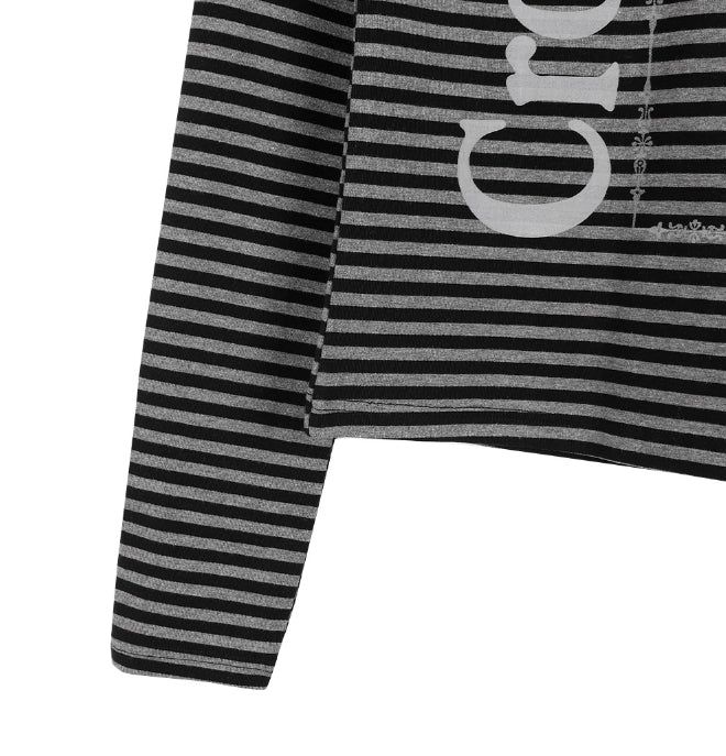 Ruben Striped Print Hoodie