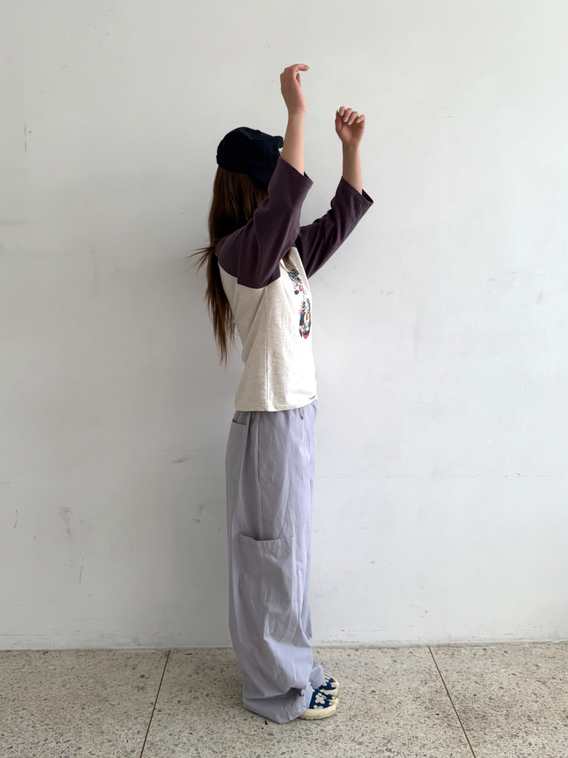 side pocket cotton pants