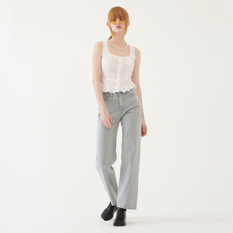 STRAIGHT FIT JEANS (GRAY)