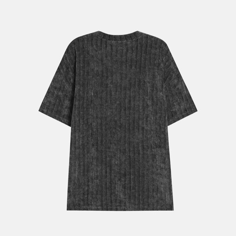 ASCLO 2nd ベロアヘンリーネックマッスル半袖Tシャツ (2color)