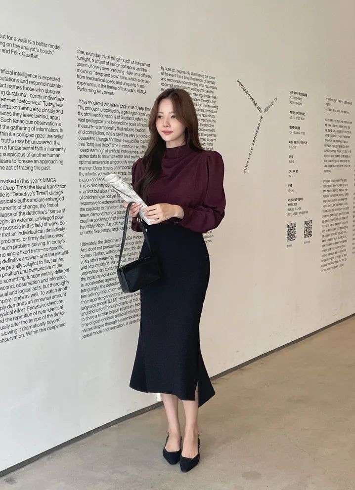 Matune Slit Span Mermaid Skirt