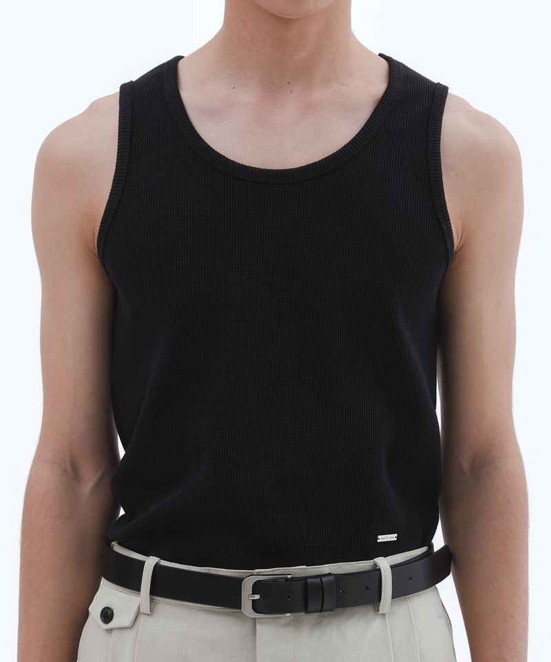 TRIP LE SENS（トリプルセンス）の「Logo Plate Basic Sleeveless__Black  （Tops）」