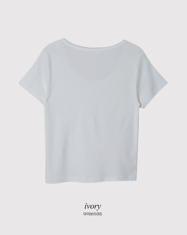 Soft Modal Basic Short Sleeve T-shirt (6color)