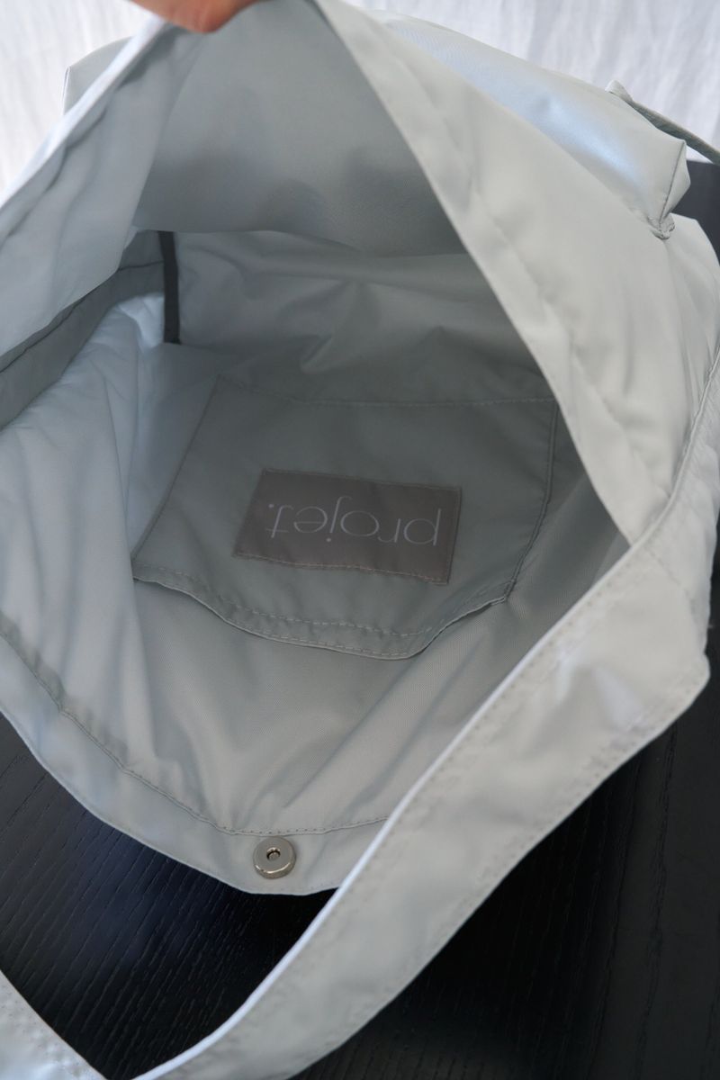 puff pocket padding bag (silver)