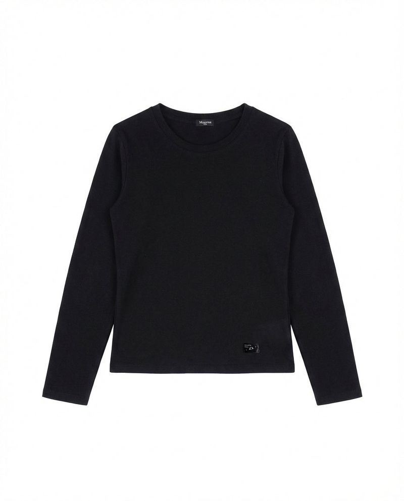 Jagiya Crew Neck Long Sleeve Black