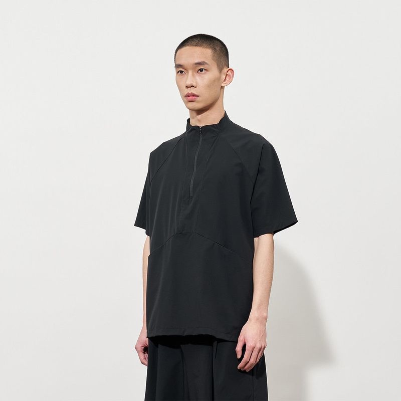 FMACM（エフエムエーシーエム）の「FMACM Half-Zip UV Protection Cool-Feel Lightweight Tennis Sports Short-Sleeved T-Shirt（Tops）」