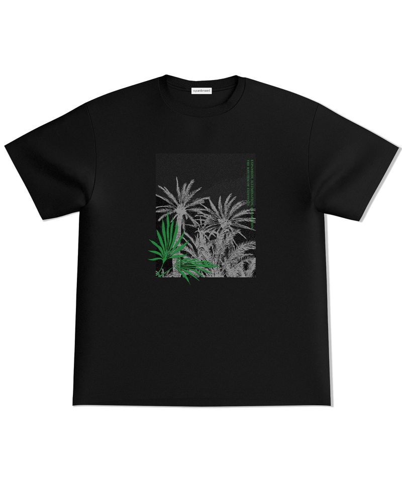 eyeunderstand（アイアンダースタンド）の「オアシスハーフTシャツ (ブラック)（トップス）」