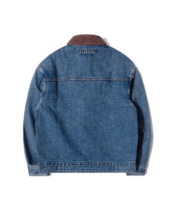 RG Denim Placket Trucker Jacket (Blue)