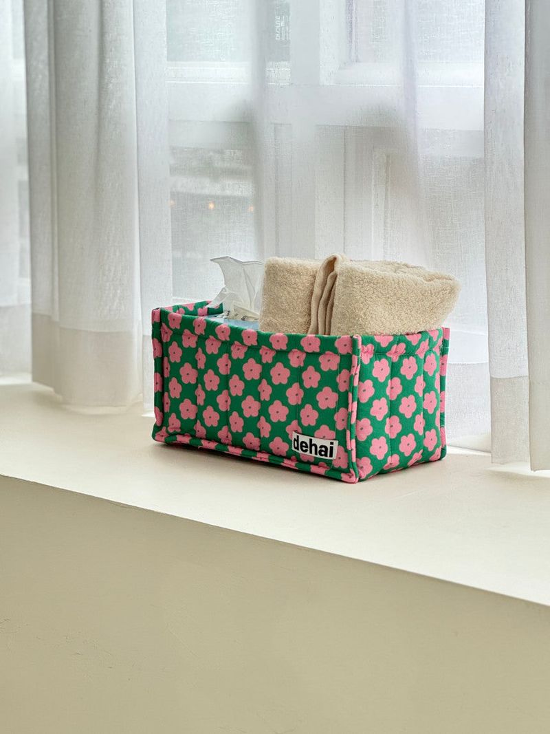Flower Tissue Basket