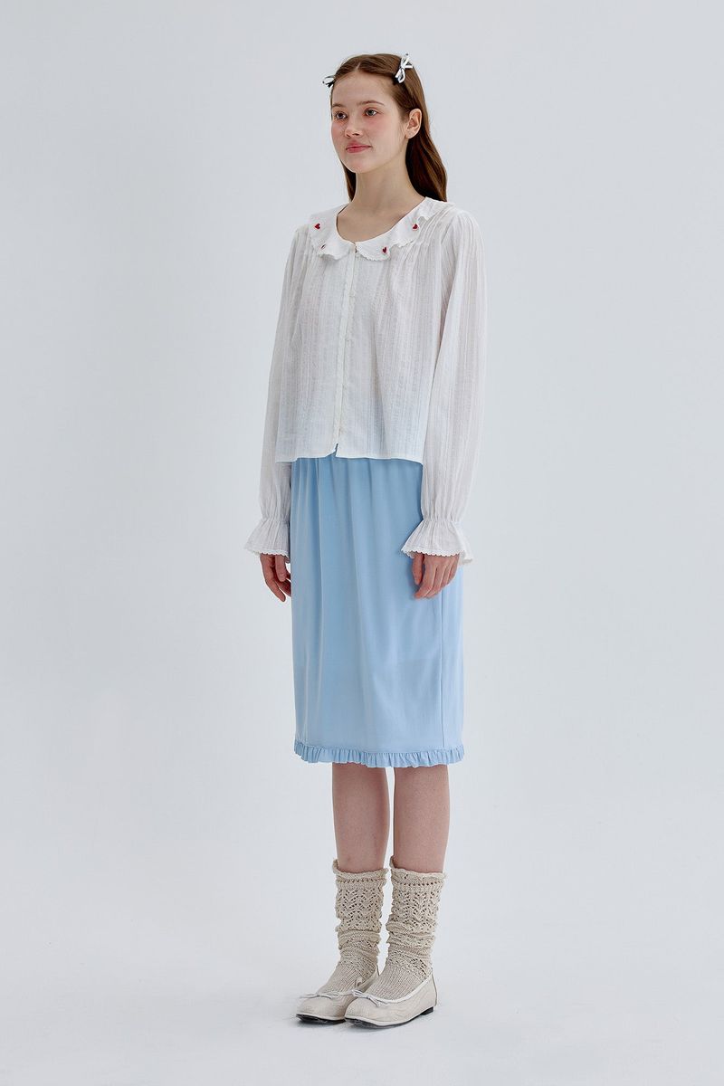 Heart Puff Blouse [Ivory]