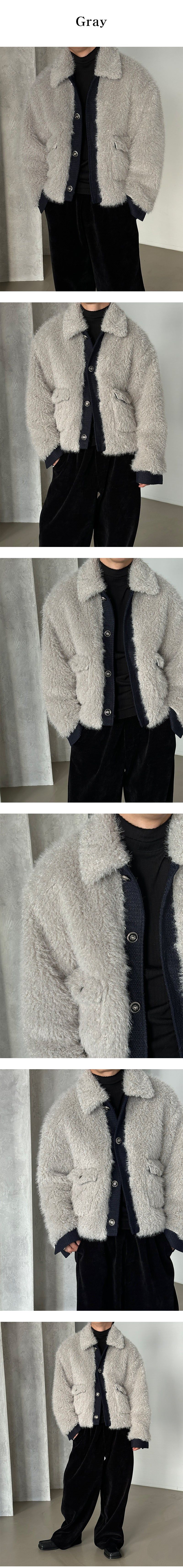  [F/W] Shud fur tweed jacket(2color)