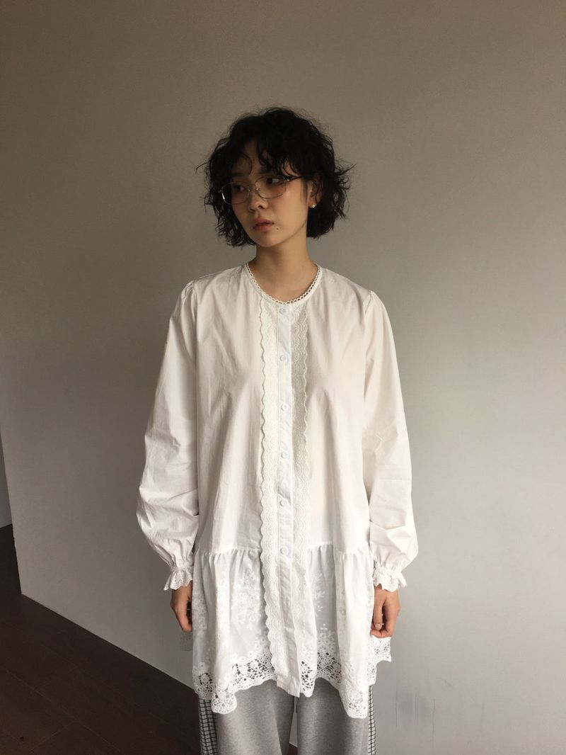 Lavande button-up dress(1color)