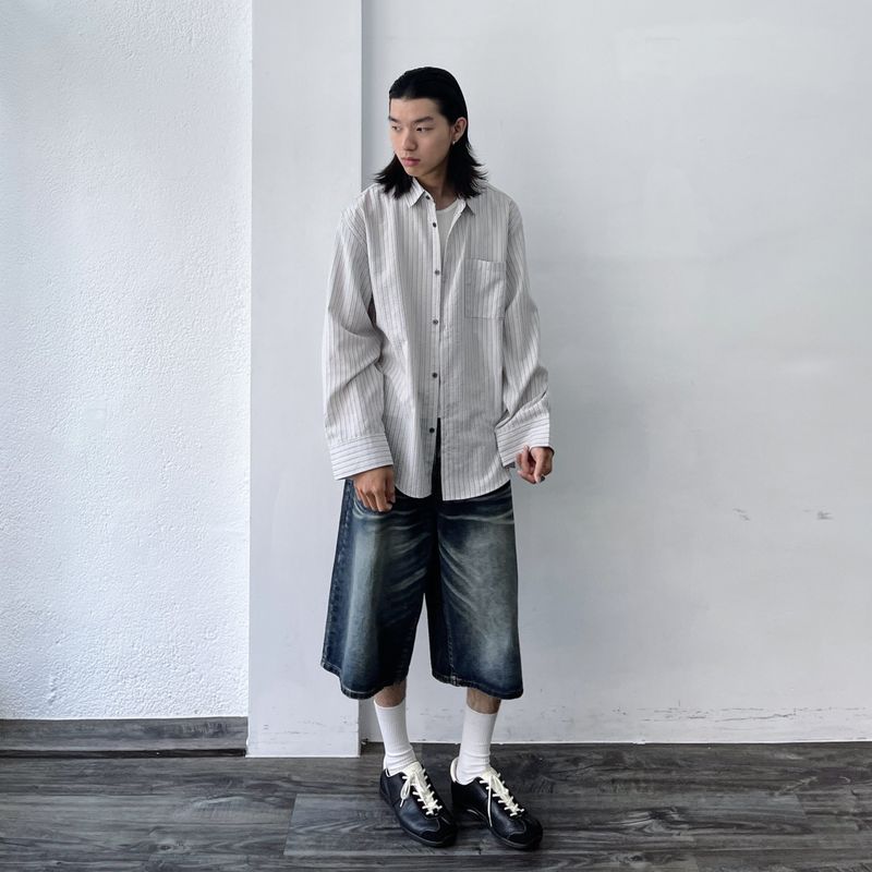 Grey Mist Stripe Shirt