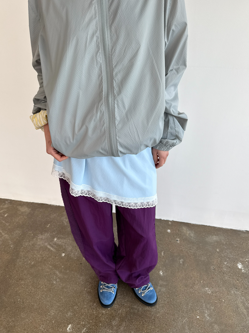 side lace nylon pants