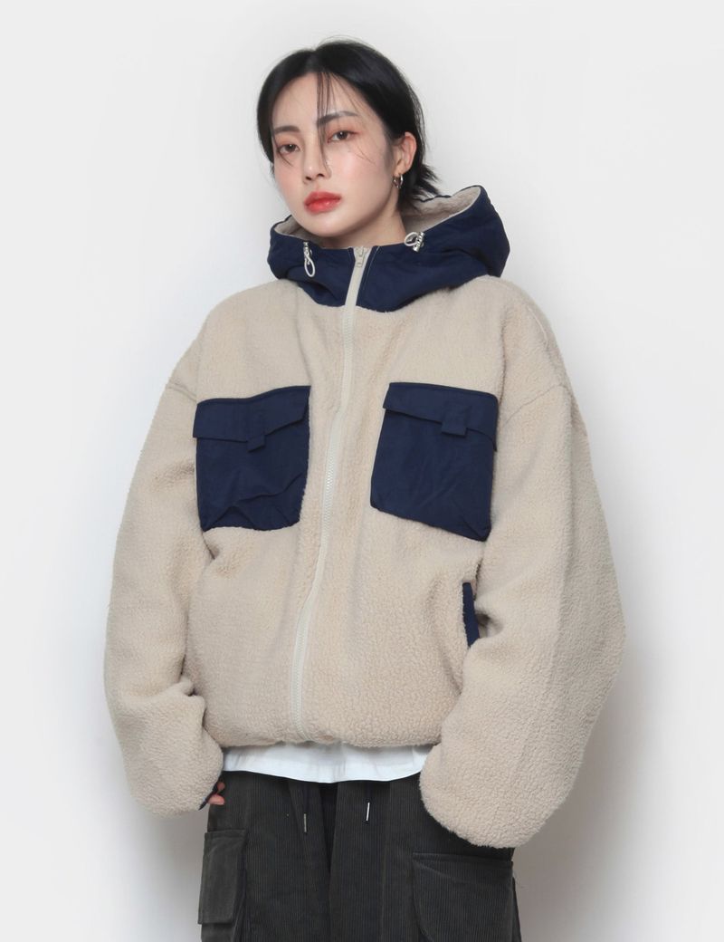 nutellike(ヌテールライク)の「Dumble Teddy hooded jacket(Tops)」