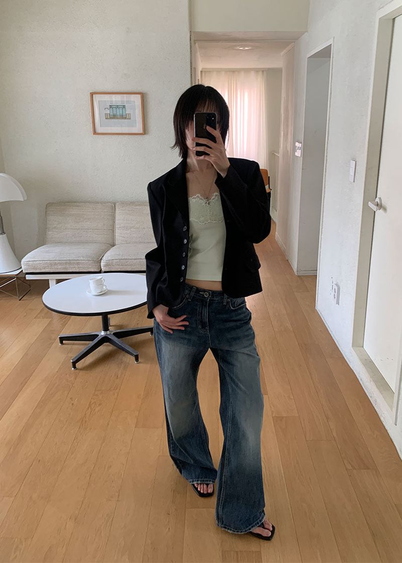 SEMI LOOSE BOOTS CUT DENIM (S-L)