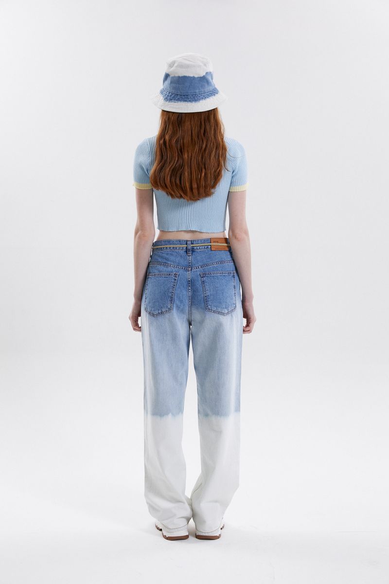BLEACHED DENIM BUCKET