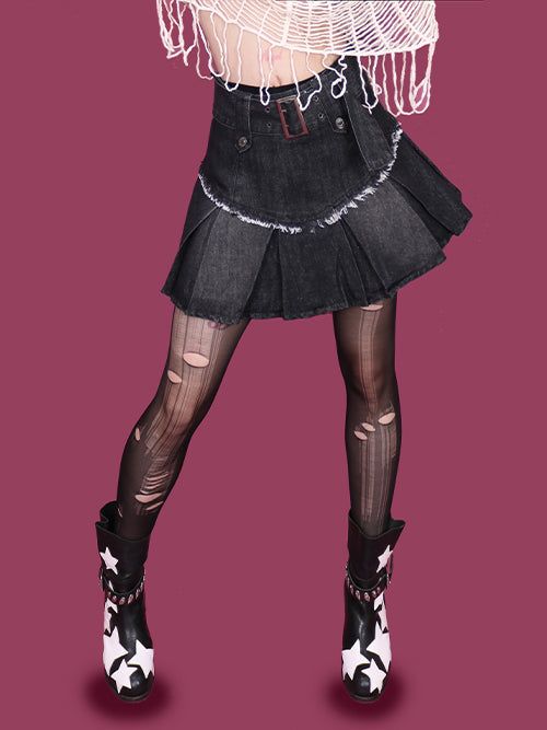 KUO（クーオ）の「リリベルトデニムスカート(2color)（スカート）」