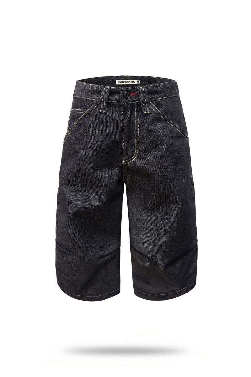 26SS★ CINCH BACK STITCH BERMUDA JEANS