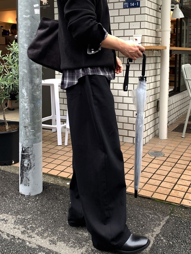 Look Authentic Essential Cotton Curved Wide Pants