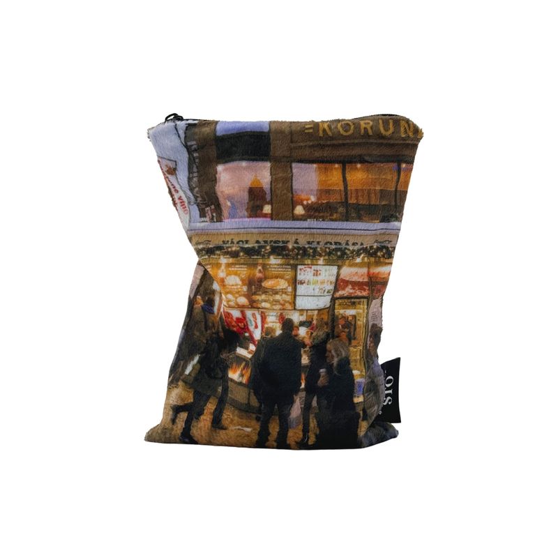 winter town pouch