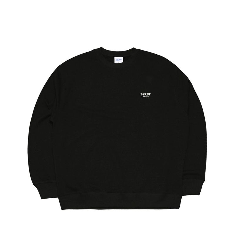 BSR2223FWPO074 MULTI LOGO CREWNECK BLACK