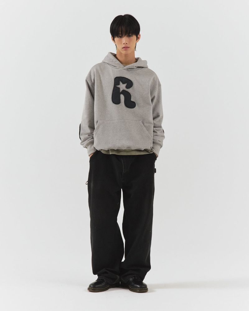 Applique Knee Patch Hoodie